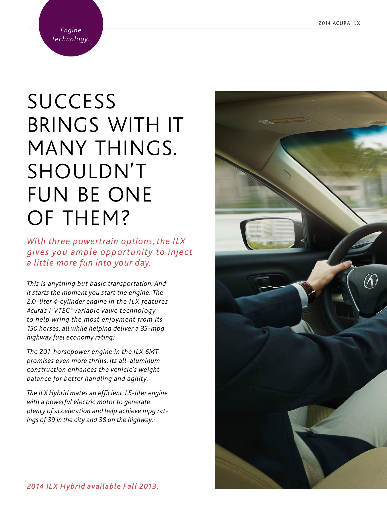 2014 Acura ILX Brochure Page 56